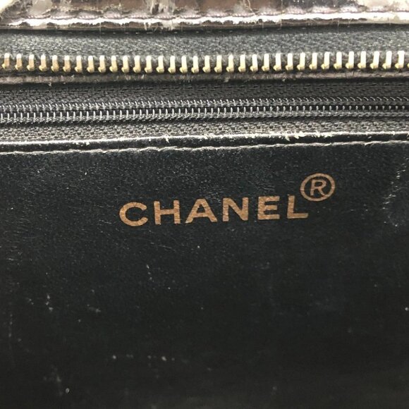 CHANEL Matelasse CC Mark Chain bag Shoulder Bag enamel Black/GoldHardware - Picture 12 of 16